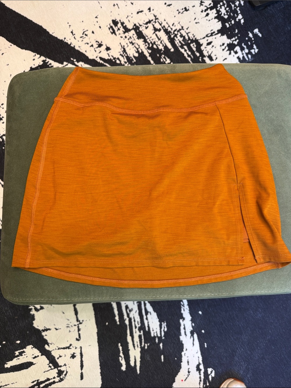 Beyond Yoga Orange Active Skort with Side Slit